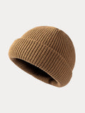Klassische Weiche Elastische Strickmütze