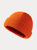 Klassische Weiche Elastische Strickmütze