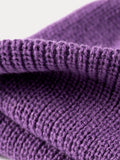 Klassische Weiche Elastische Strickmütze