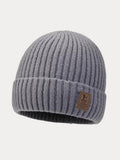 Alltags-Strickmütze mit Fleece-Futter