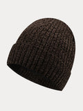 Warme Dicke Fleece-Strickmütze