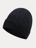 Warme Dicke Fleece-Strickmütze