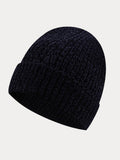 Warme Dicke Fleece-Strickmütze