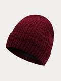 Warme Dicke Fleece-Strickmütze