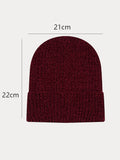 Warme Dicke Fleece-Strickmütze