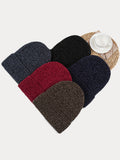 Warme Dicke Fleece-Strickmütze