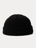 Vielseitige Schlichte Gerippte Strickmütze