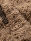 Flauschige Strick-Beaniehat mit Bärenohren