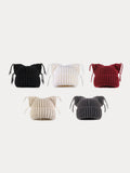 Einzigartige Strickmütze mit Katzenohren und Quasten