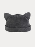 Stilvolle Miau-Ohrenklappe Mütze