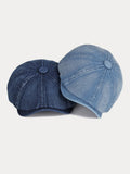 Ästhetische Denim-Schirmmütze