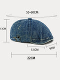 Modische Vintage Denim-Schirmmütze