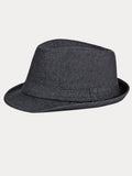 Klassischer Frühlings-Sommer Baumwoll-Denim-Fedora-Hut