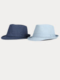 Klassischer Frühlings-Sommer Baumwoll-Denim-Fedora-Hut