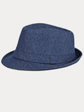 Klassischer Frühlings-Sommer Baumwoll-Denim-Fedora-Hut