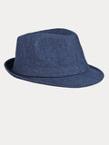 Klassischer Frühlings-Sommer Baumwoll-Denim-Fedora-Hut