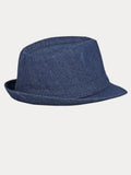 Klassischer Frühlings-Sommer Baumwoll-Denim-Fedora-Hut