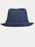 Klassischer Frühlings-Sommer Baumwoll-Denim-Fedora-Hut