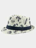 Sommer Tropendruck 100% Baumwoll-Fedora-Hut
