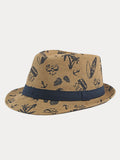 Sommer Tropendruck 100% Baumwoll-Fedora-Hut
