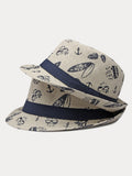 Sommer Tropendruck 100% Baumwoll-Fedora-Hut
