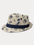 Sommer Tropendruck 100% Baumwoll-Fedora-Hut
