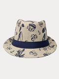 Sommer Tropendruck 100% Baumwoll-Fedora-Hut