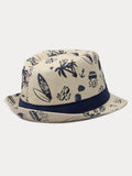 Sommer Tropendruck 100% Baumwoll-Fedora-Hut