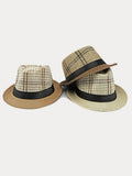Vintage-Sonnenschutz-Fedora-Hut