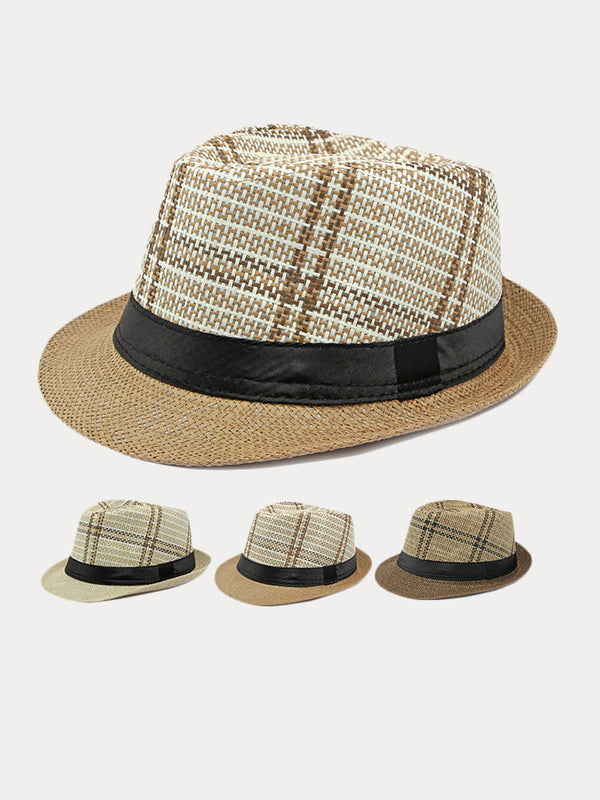 Vintage-Sonnenschutz-Fedora-Hut
