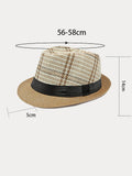 Vintage-Sonnenschutz-Fedora-Hut