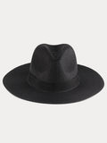 Breitkrempiger Sonnenschutz Geflochtener Stroh-Fedora-Hut