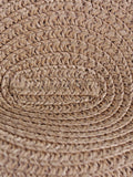 Breitkrempiger Sonnenschutz Geflochtener Stroh-Fedora-Hut