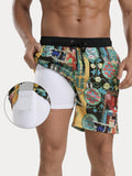 Lässige bedruckte Urlaubs-Badehose