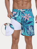 Premium Badeshorts mit Kompressions-Innenhose
