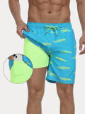 Premium Badeshorts mit Kompressions-Innenhose