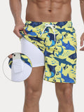 Premium Badeshorts mit Kompressions-Innenhose