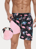 Premium Badeshorts mit Kompressions-Innenhose