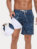 Premium Badeshorts mit Kompressions-Innenhose
