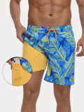 Premium Badeshorts mit Kompressions-Innenhose