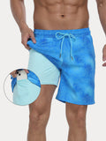 Premium Badeshorts mit Kompressions-Innenhose