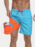 Premium Badeshorts mit Kompressions-Innenhose