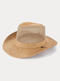 Breitkrempiger Stroh-Strand-Fedora-Hut