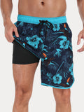 Herren Schnelltrocknende Bedruckte Badehose
