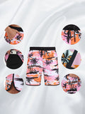Herren Schnelltrocknende Bedruckte Badehose