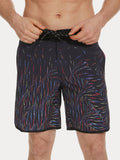 Bedruckte schnelltrocknende Badehose mit mehreren Taschen für Herren