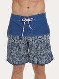 Bedruckte schnelltrocknende Badehose mit mehreren Taschen für Herren