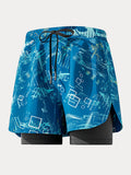 Herren Sommer Boardshorts mit Print