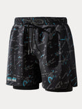Herren Sommer Boardshorts mit Print