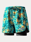 Herren Sommer Boardshorts mit Print